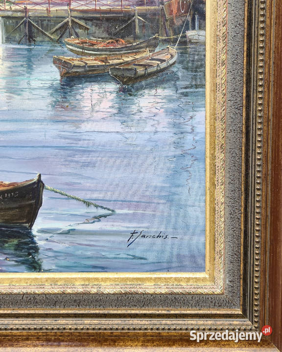 Obraz na płótnie pejzaż MARINA PORT STATKI obraz wielkopolskie