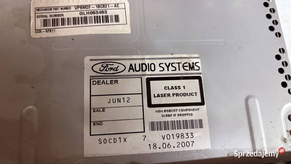 Radio sony mk3 galaxy focus Mondeo Gaworzyce sprzedam