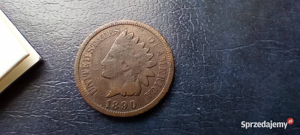 Stare monety 1 cent 1890 USA Lesko