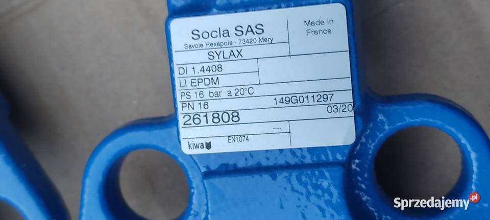 Przepustnica zwrotna zawór motylkowy PN 16 Produkcja Nowy Tomyśl