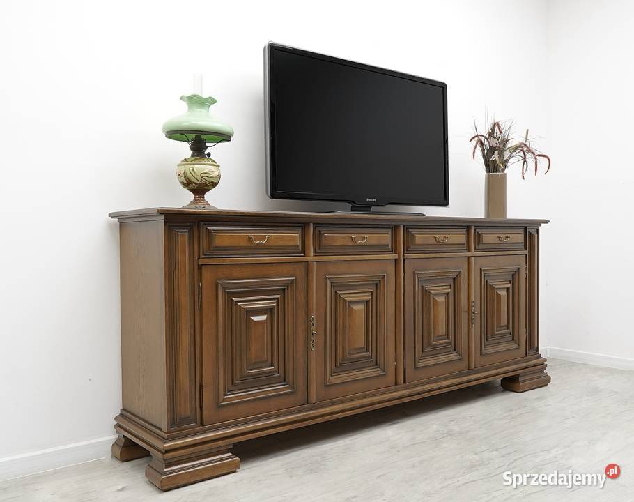 Stylowa dębowa komoda renowacji Meble Jerka