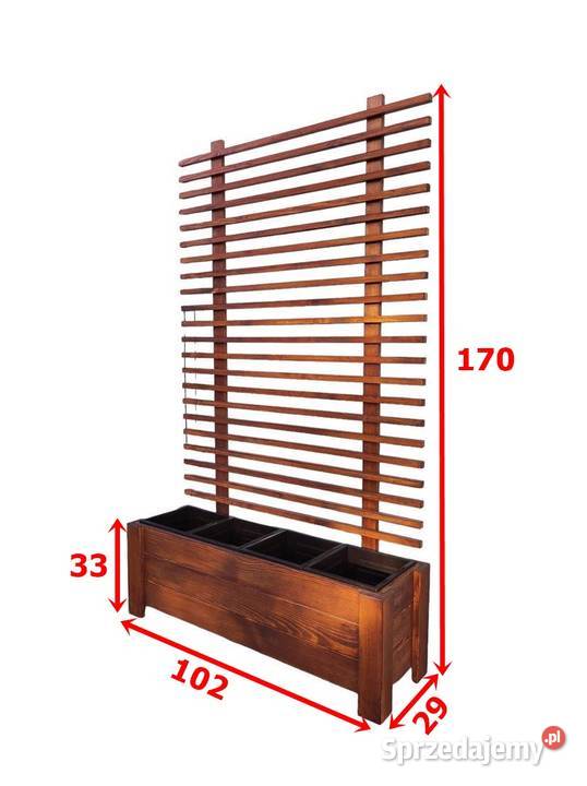 Donica Drewniana z Kratką W4D3K Lakierowana Lelów