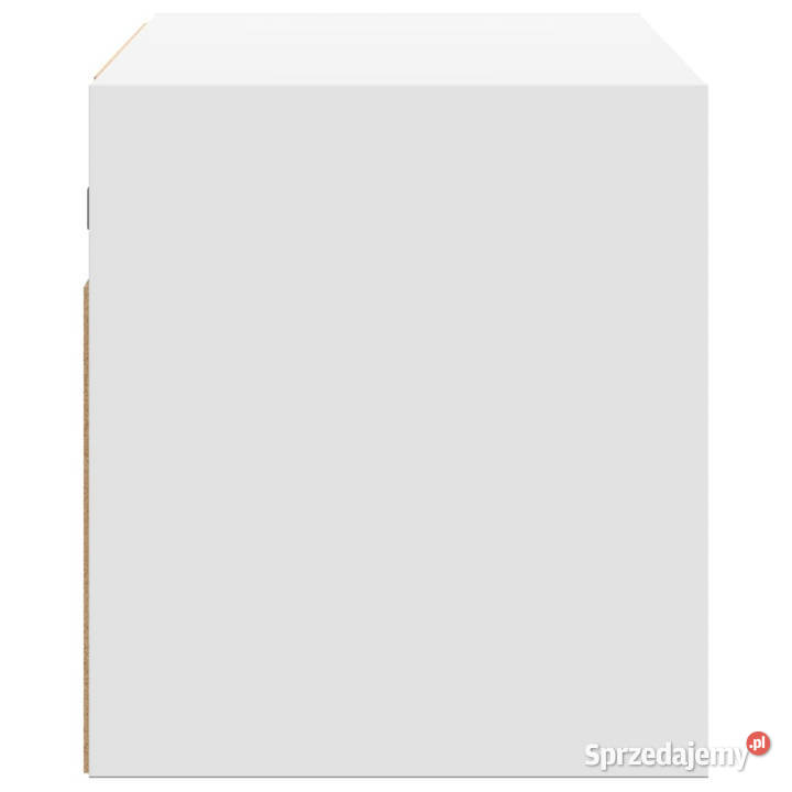 Ścienna szafka TV z LED biała 80x31x35 WM852257 RTV Warszawa