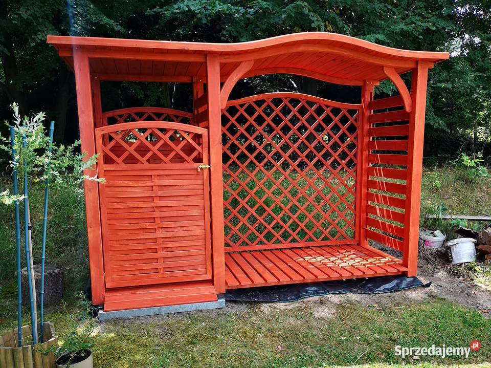 Drewutnia 2 x 11m zadaszenie na kosz 1 x 11m Kalety sprzedam