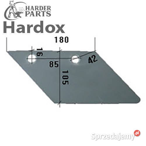 Lemiesz przedpłużka HARDOX 305401 części do Suwałki