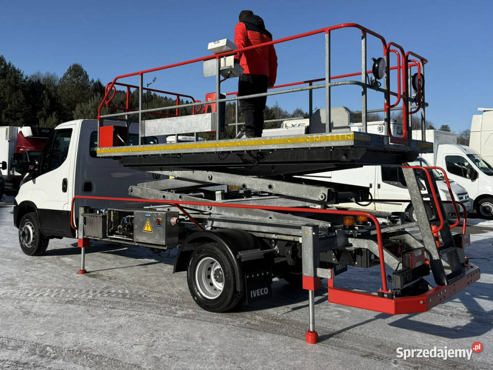 Iveco Zwyżka Podnośnik Nożycowy Franke FHB 63 elektryczne lusterka Widełki