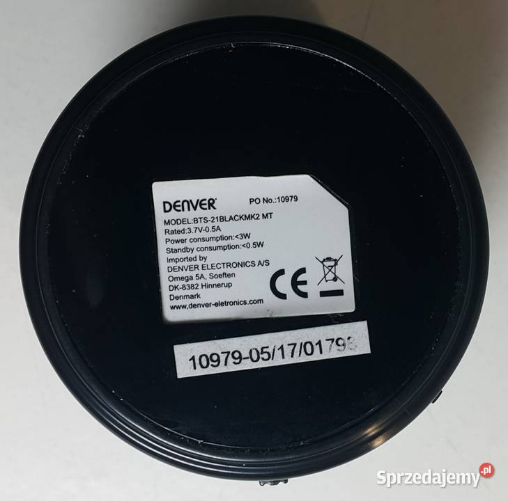Głośnik przenośny mobilny DENVER BTS21 BT śląskie Częstochowa