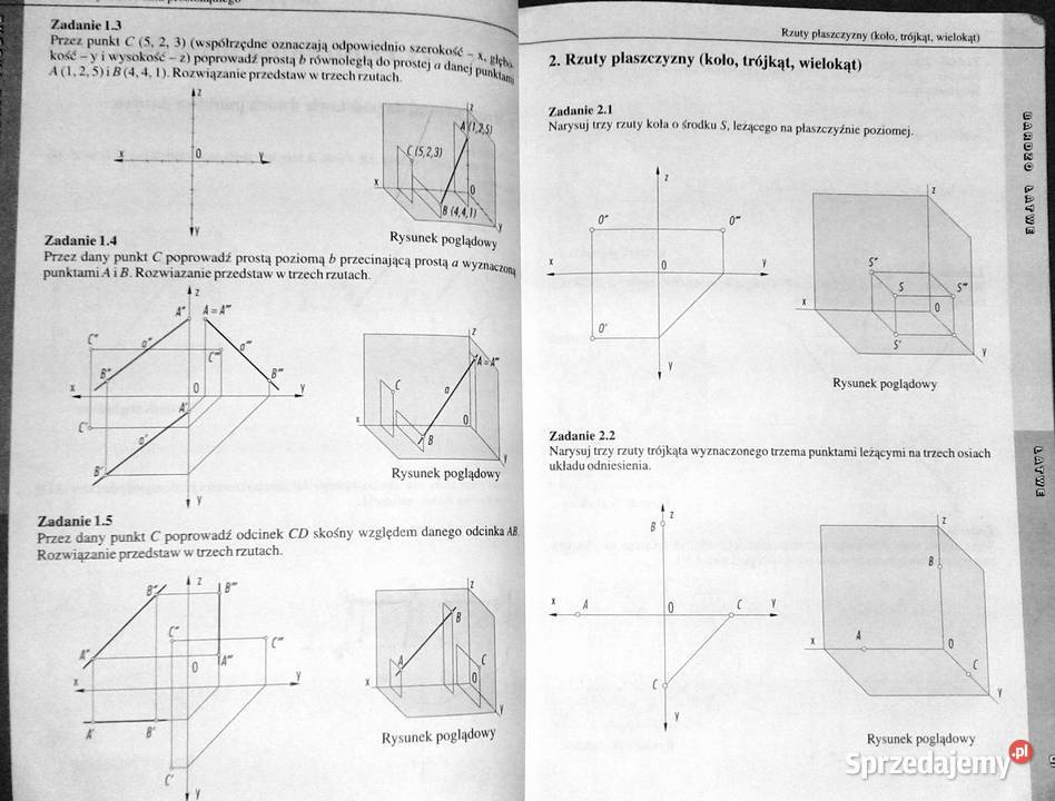 Rzutowanie prostokątne Widoki Lesław Giełdowski Chełm sprzedam