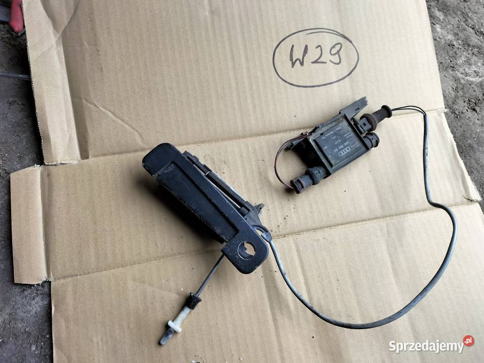 AUDI 80 B4 80B4 KLAMKA ZAMEK DRZWI LEWY PRZÓD Kamień-Kolonia