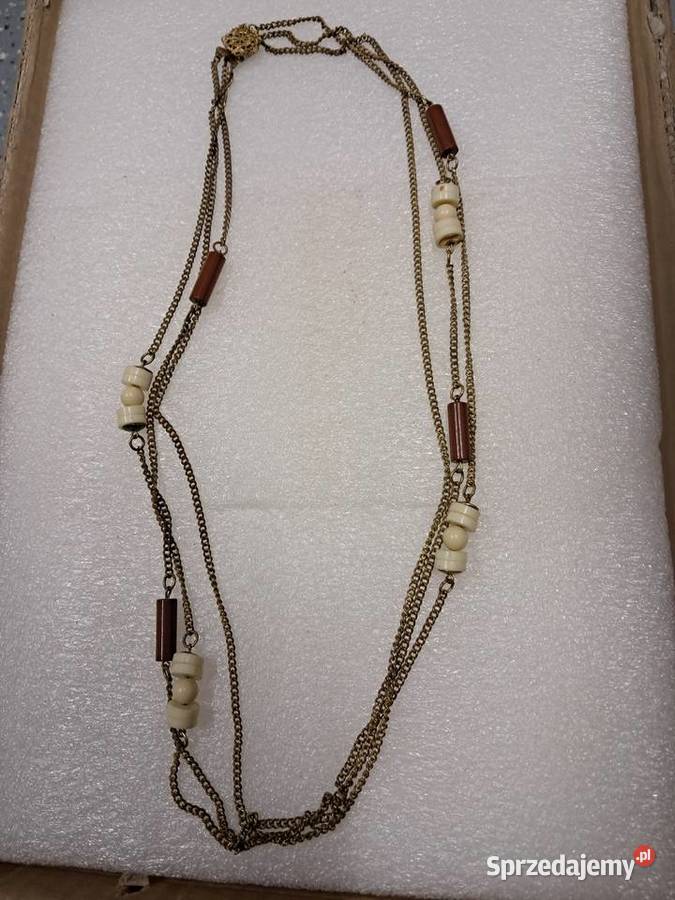 naszyjnik z prlu stan obwód 70 Sandomierz