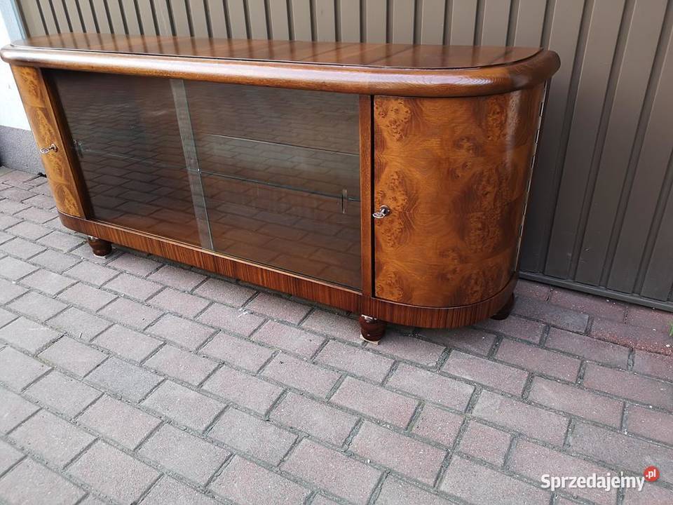 Komoda ARTDECO RTV Niska Orzech 170 Zgrabna Swarzędz