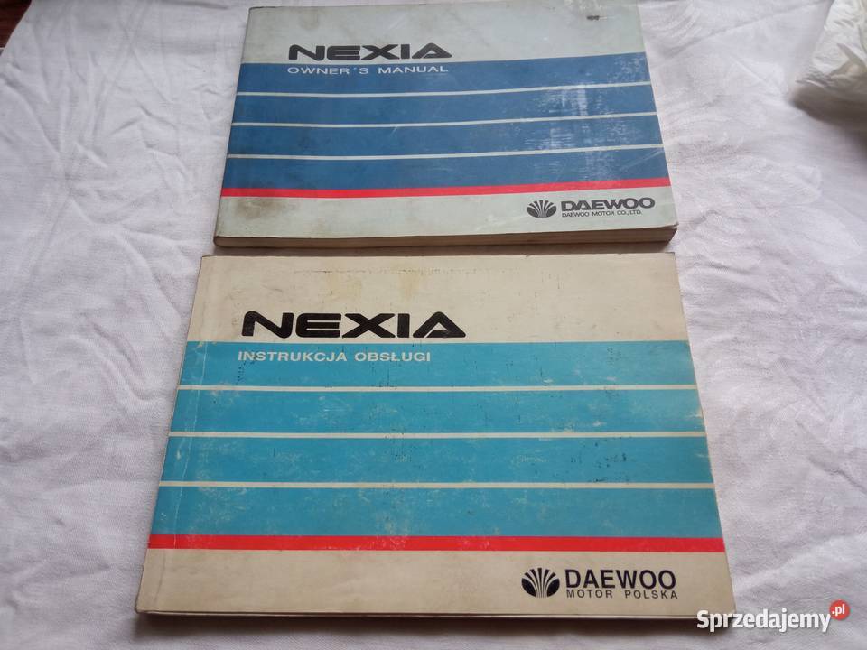 Instrukcja obsługi Daewoo Nexia wersja i Korea technika, nauki techniczne zachodniopomorskie Szczecin sprzedam