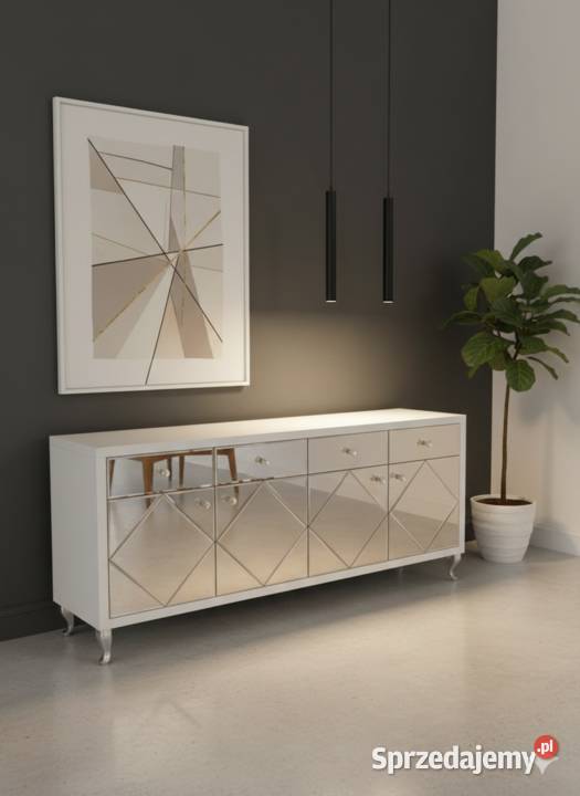 Ekskluzywna Komoda Szklana 170 Styl Nowoczesny Kępno