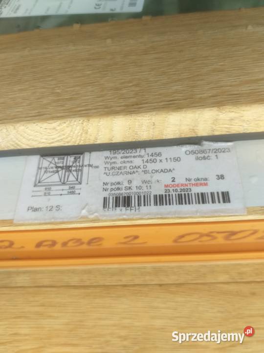 Nowe okno 2 stronny kolor dąb turnerwoodec oak 3 świętokrzyskie sprzedam