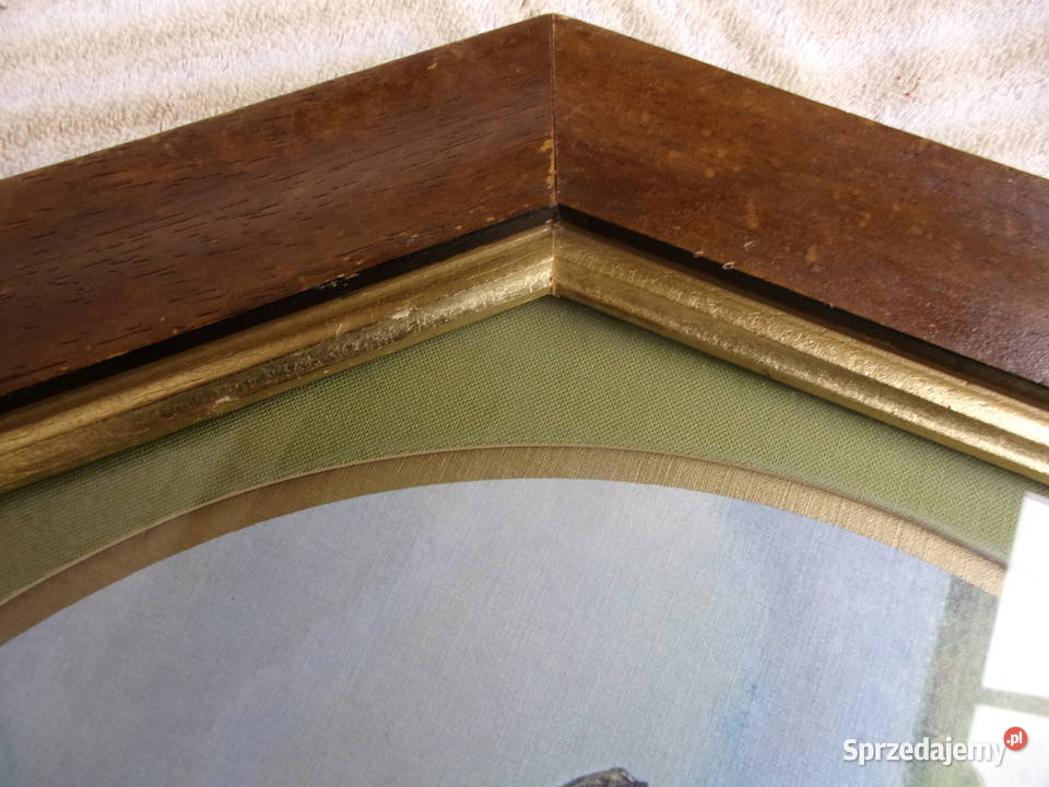 stary cenny obraz z początku XXw Dżokej na Malarstwo mazowieckie Warszawa