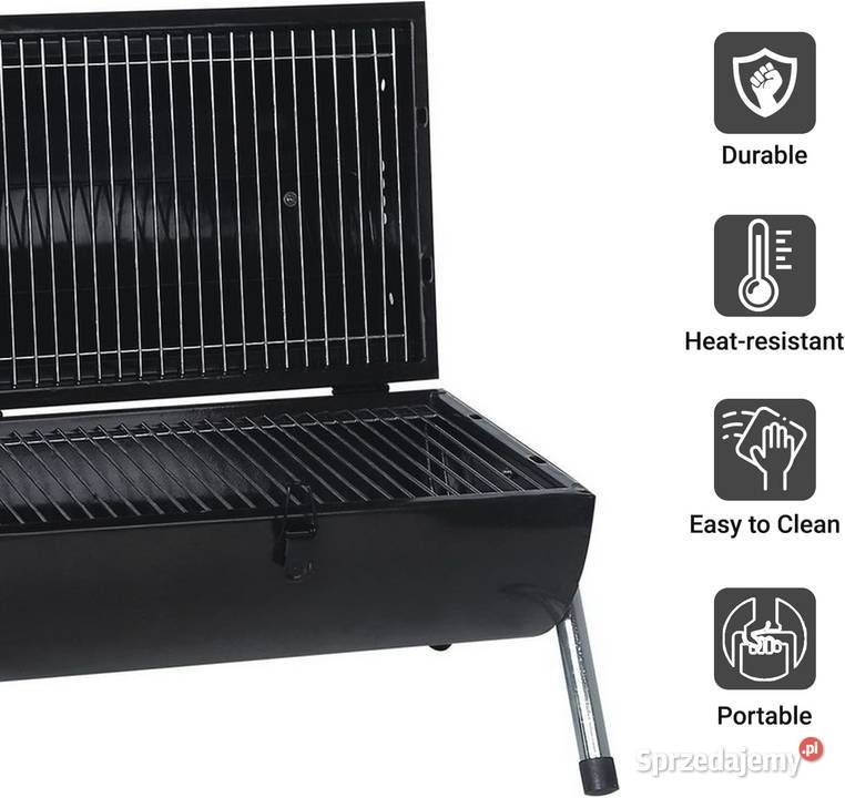 MaxxGarden Grill na węgiel drzewny podróżny mini