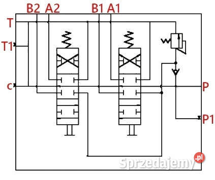 Zestaw 2SEK DO TURA Rozdzielacz JOYSTICK LINKI nieuszkodzony Części zamienne Solec Kujawski