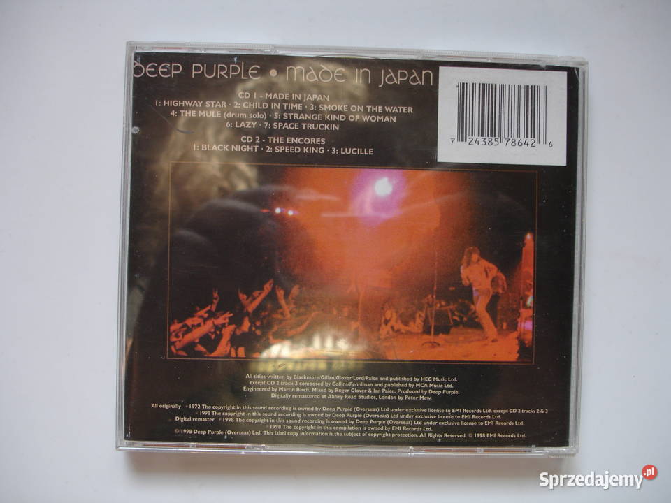 DEEP PURPLE płyty CD
