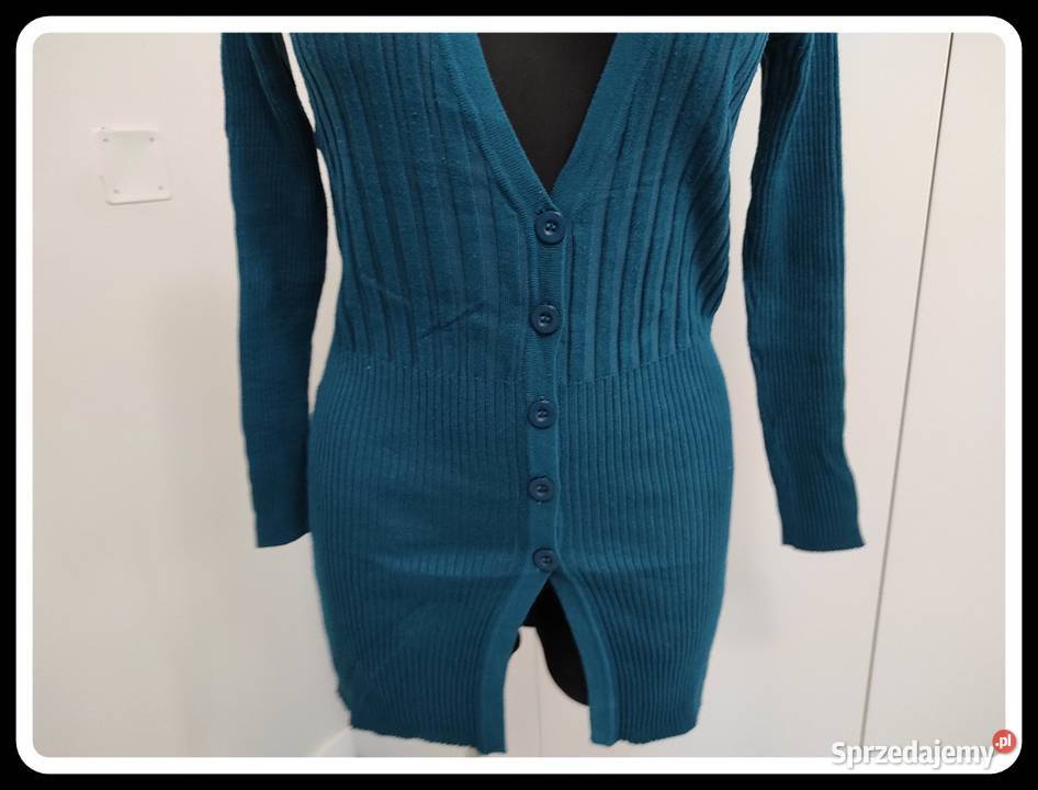 Dopasowany sweter kardigan 50 KASZMIR 36 S 38 M Bez wzoru mazowieckie Płock sprzedam