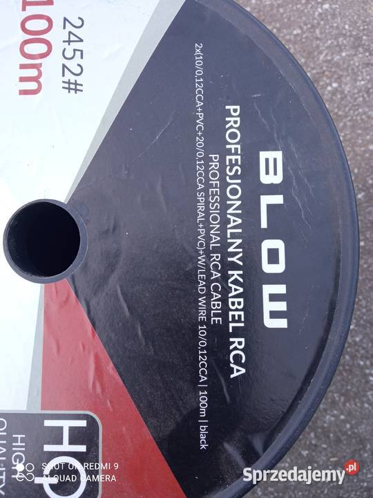 sprzedam profesjonalny kabel RCA na metry Chorzów