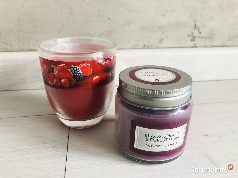 NOWA Świeca Scented Candle blackcurrant forest odcienie fioletowego Łódź