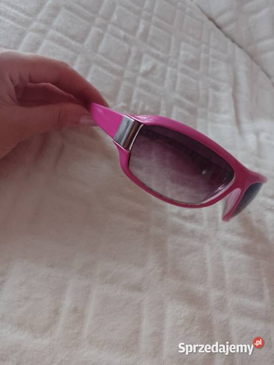 Różowe okulary przeciwsłoneczne z Madrytu Top Dla kobiet małopolskie Kraków sprzedam