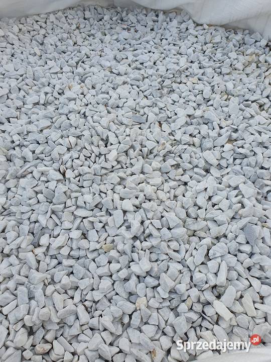 Grys Carrara marmurowy biały grys piękny ozdobny Bielawa