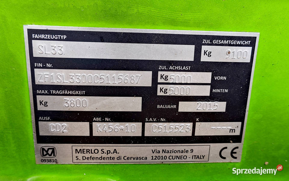 MERLO 3813 Bogaty dodatkowy osprzęt Krokodyl Wrocław