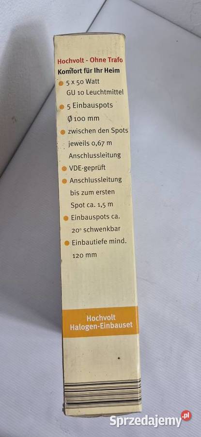Zestaw 5 opraw sufitowych CASALUX Halogen GU10 Biłgoraj