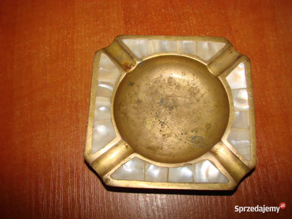 mała mosiężna popielniczka Pruszcz Gdański