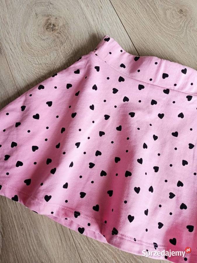 Spódniczka dziewczęca różowa w serduszka 110 Płock