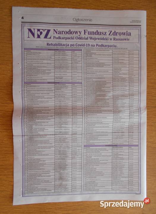 Rehabilitacja COVID19 Gazeta Wyborcza lubelskie Parczew