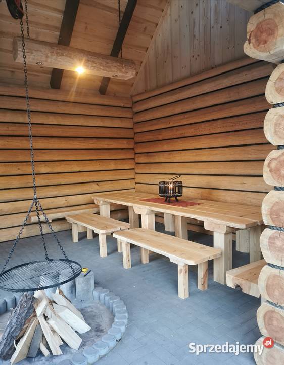 Chata grillowa dom z bali 35 m2 NA ZGŁOSZENIE Architektura ogrodowa Rytel