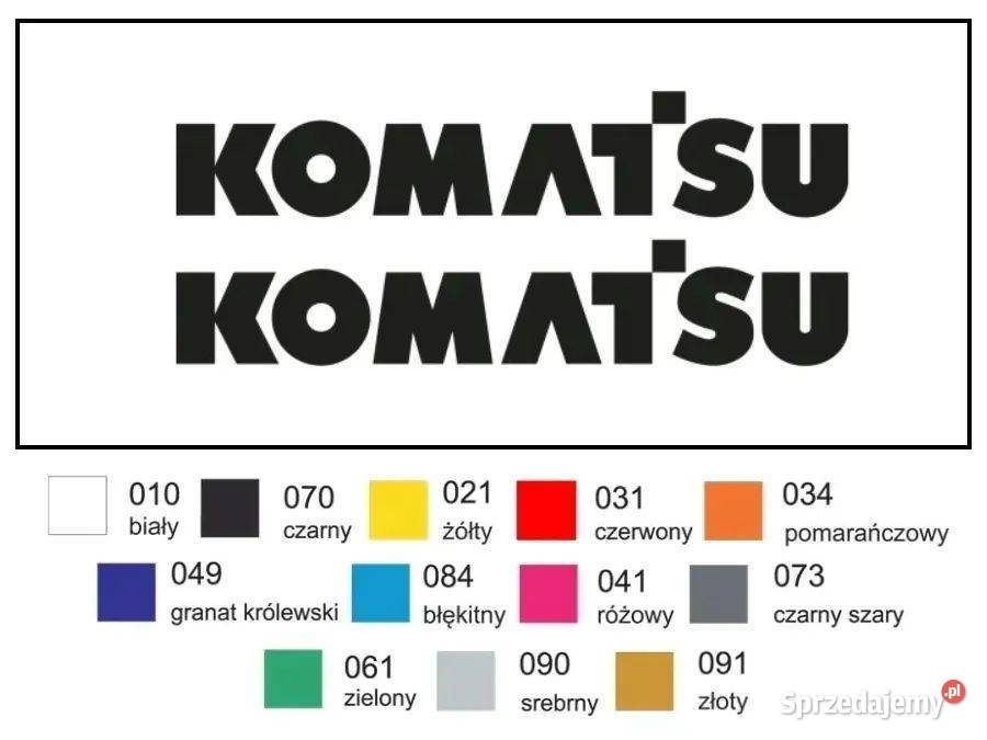Naklejka wlepka KOMATSU 49 2 Zamiennik sprzedam