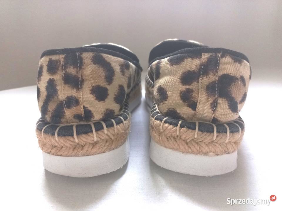 Espadryle damskie Panterka brąz r 37 HM Divided 24cm sprzedam