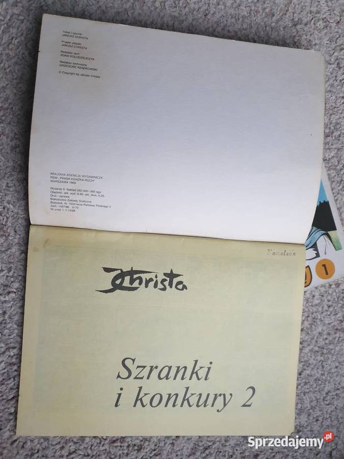 Kajko i Kokosz Szranki i Konkury cz1 i 2 komplet Rok wydania 1989 Gdynia
