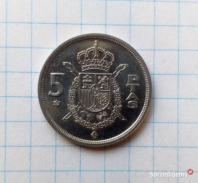 5 PESET 5 PTAS 19751979 HISZPANIA Numizmatyka Piszczac