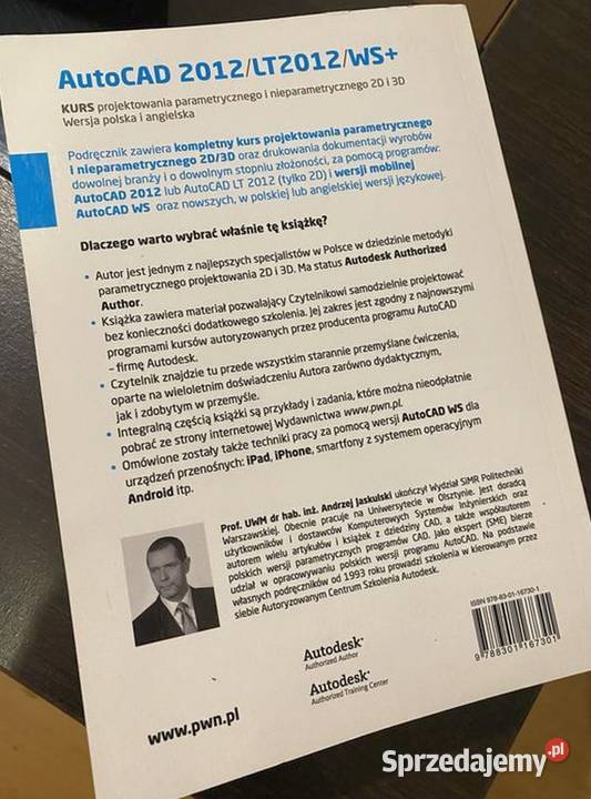 Książka AutoCad 2012 Andrzej Jaskulski Książki naukowe i popularnonaukowe warmińsko-mazurskie Olsztyn