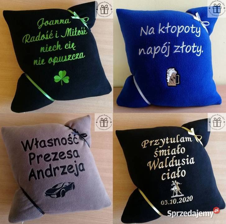 Prezent DZIEŃ MATKI mamy OJCA poduszka z haftem kujawsko-pomorskie Toruń sprzedam