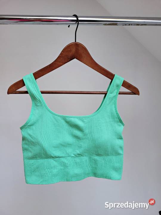 Zielony top biustonosz sportowy Liszki