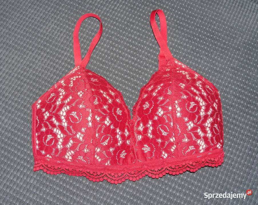 HM piękny biustonosz koronka 75D Biustonosze