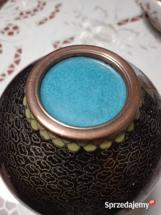 Wazon cloisonne emalia komórkowa Rybnik