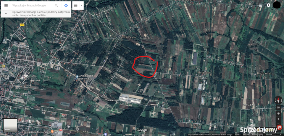 Działka rolnobudowlana 15000m Grunty i działki Kożuszki-Parcel