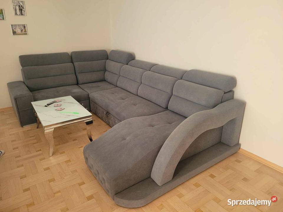 Nowoczesny narożnik z funkcją spania Jeziora