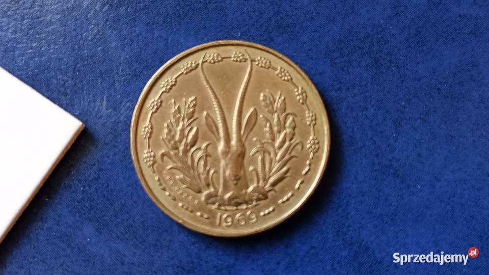 Stare monety 10 frank 1969 Afryka Zachodnia