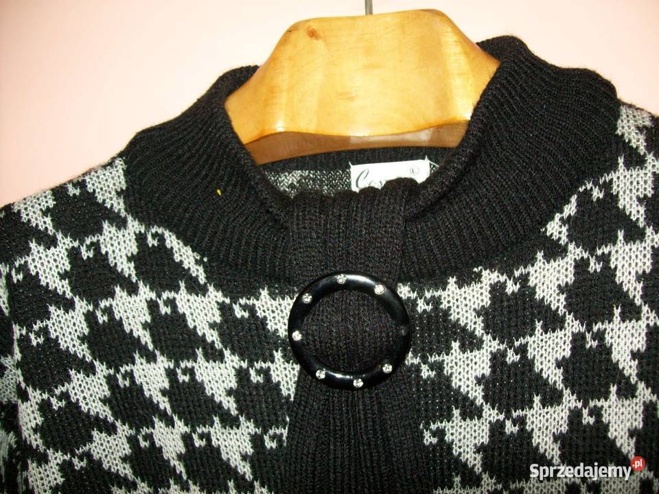 Swetr czarnobiały Kraków