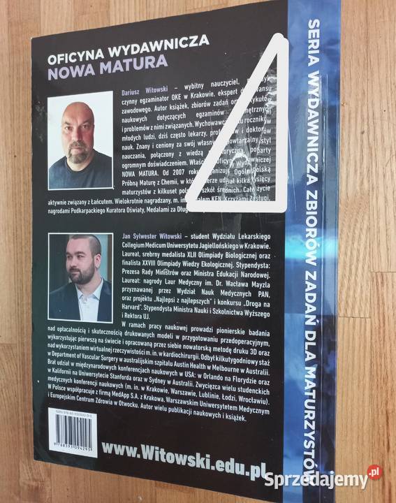 CHEMIA Witowski MATURA 20022019 zbiory zadań 4 skrypt, zeszyt ćwiczeń, zbiór zadań, testów Warszawa sprzedam