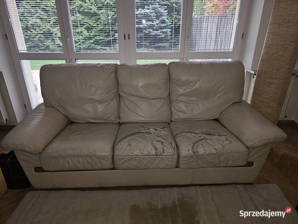 KLER zestaw wypoczynek 321 w skórze do Kraków