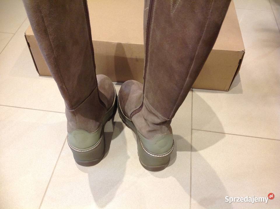 Kozaki Damskie Skórzane KicKers 36 j NOWE Nowa Sól
