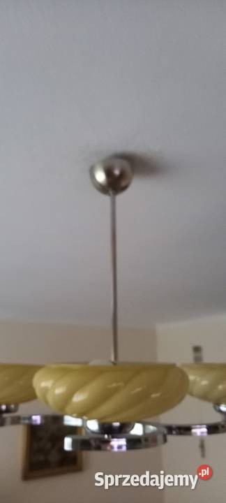 Czteroramienny żyrandol w stylu Art Deco Skierniewice